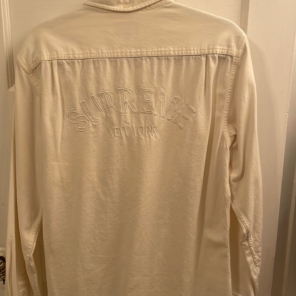 Supreme denim shirt size L